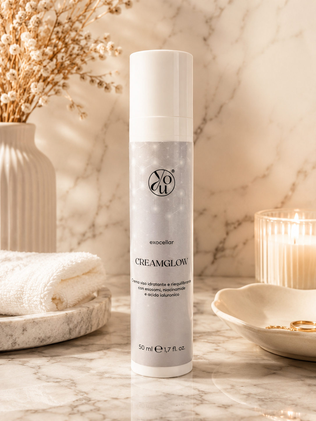 CREAMGLOW crema viso con esosomi, niacinamide e acido ialuronico